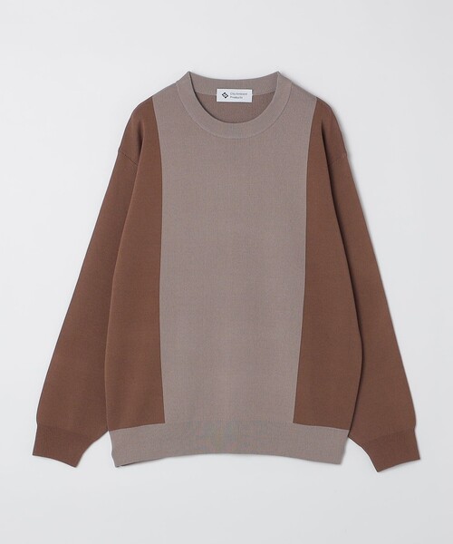 City Ambient Products(シティアンビエントプロダクツ)の「City Ambient Products:〈手洗い可能〉バイカラー クルーネック ニット(ニット/セーター・メンズ・ネイビー/ベージュ/グレー・SMALL/LARGE/MEDIUM)」の13枚目の写真