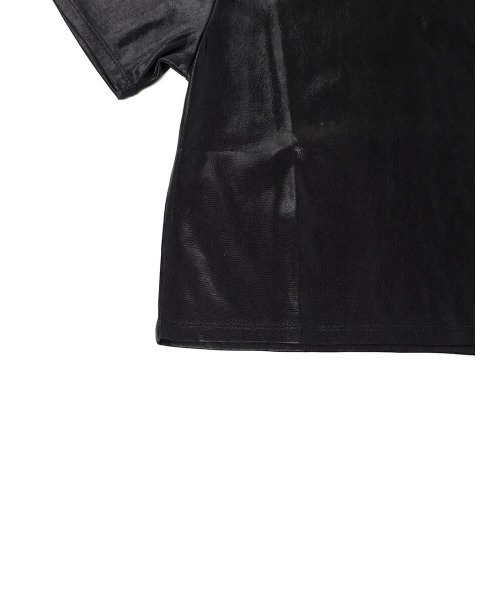 :ETHROF(イーサオブ)の「METALLIC CROPPED TOPS(Tシャツ/カットソー・レディース・シルバー×ゴールド/ブラック・FREE)」の15枚目の写真