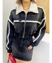 EVRIS | デニムボアブルゾン【セットアップ着用可能】(ブルゾン)