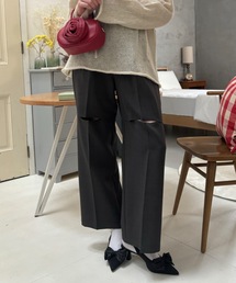 Birthday room | 〈セットアップ対応〉スリットスラックス / slit slacks(スラックス)