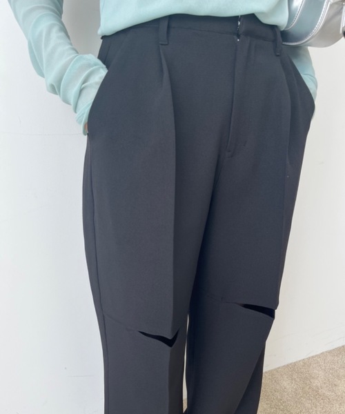 Birthday room(バースデイルーム)の「〈セットアップ対応〉スリットスラックス / slit slacks(スラックス・レディース・ブラック/グレー・FREE)」の17枚目の写真
