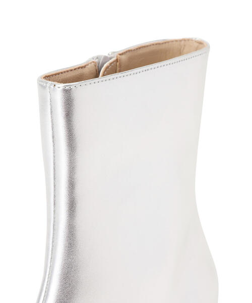 N.（N. Natural Beauty Basic）（エヌエヌナチュラルビューティーベーシック）の「◆センターシームショートブーツ（ブーツ・レディース・ブラック/シルバー・22.5/23.5/24.5）」の14枚目の写真