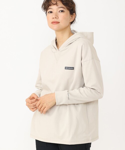 Columbia(コロンビア)の「Columbia/ウィメンズ リラクシングモーメント ロングスリーブ フーディ UVカット 速乾/コロンビア(パーカー・レディース・アッシュグレー/ダークネイビー/ブラウン/ブラック/ダークブラウン/グリーン・M/XL/S/L)」の3枚目の写真