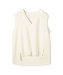 GALERIE VIE | ダブルクロス Vネックスリーブレスベスト(ベスト)