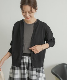URBAN RESEARCH DOORS | ドライタッチキーネックカーディガン(カーディガン/ボレロ)