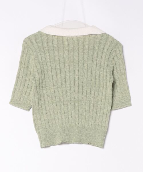 3.3 Field Trip （3.3フィールドトリップ）の「3.3 Field Trip／スキッパーニットT（ニット/セーター・レディース・ブラック/チャコール/グリーン・FREE）」の4枚目の写真