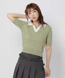 3.3 Field Trip  | 3.3 Field Trip／スキッパーニットT(ニット/セーター)