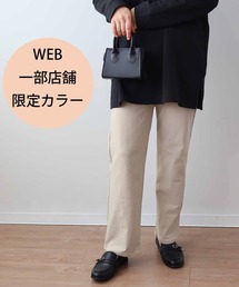 【L~6L 大きいサイズ】ストレッチストレートパンツ