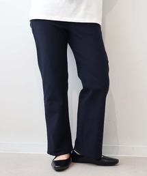 【L~6L 大きいサイズ】ストレッチストレートパンツ