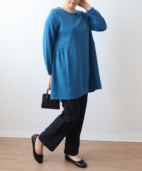 MB mint breeze(エムビーミントブリーズ)の「【L~6L 大きいサイズ】ストレッチストレートパンツ(その他パンツ・レディース・ブラック/カーキ/ベージュ/ネイビー・LL/3L/4L/L/5L/6L)」の7枚目の写真