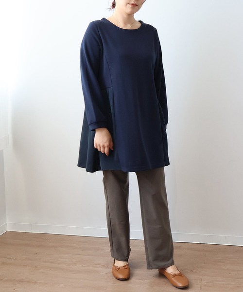 MB mint breeze(エムビーミントブリーズ)の「【L~6L 大きいサイズ】ストレッチストレートパンツ(その他パンツ・レディース・ブラック/カーキ/ベージュ/ネイビー・LL/3L/4L/L/5L/6L)」の10枚目の写真