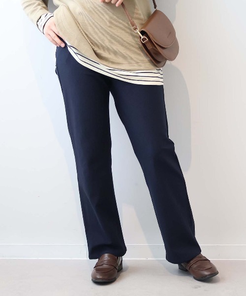 MB mint breeze(エムビーミントブリーズ)の「【L~6L 大きいサイズ】ストレッチストレートパンツ(その他パンツ・レディース・ブラック/カーキ/ベージュ/ネイビー・LL/3L/4L/L/5L/6L)」の21枚目の写真