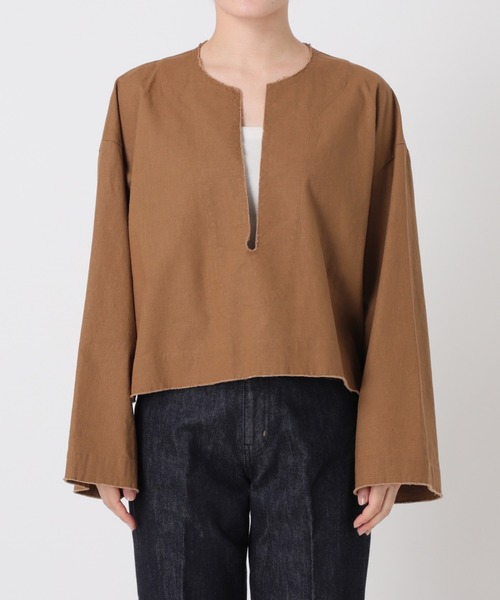 ZOZO限定】キーネックプルオーバーシャツ（シャツ/ブラウス