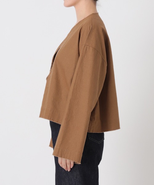 ZOZO限定】キーネックプルオーバーシャツ（シャツ/ブラウス）｜B.C