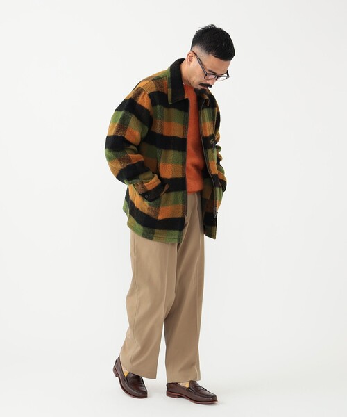 BEAMS PLUS（ビームスプラス）の「ウール プラッド スポーツ ジャケット（ブルゾン・メンズ・グリーン・S/M/L）」の3枚目の写真