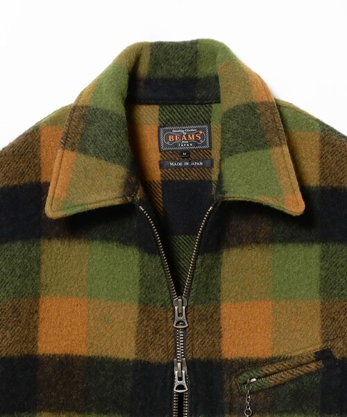 BEAMS PLUS（ビームスプラス）の「ウール プラッド スポーツ ジャケット（ブルゾン・メンズ・グリーン・S/M/L）」の15枚目の写真