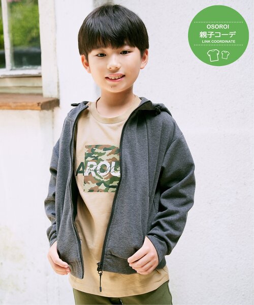 ikka（イッカ）の「【親子コーデ】テックストレッチパーカー（120~160cm）（パーカー・キッズ・チャコールグレー/ブラック・160/150/140/130/120）」の19枚目の写真