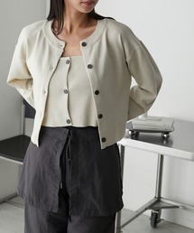 forksy. | 【forksy.】ラメニットビスチェ＆カーディガン2点セット(アンサンブル)