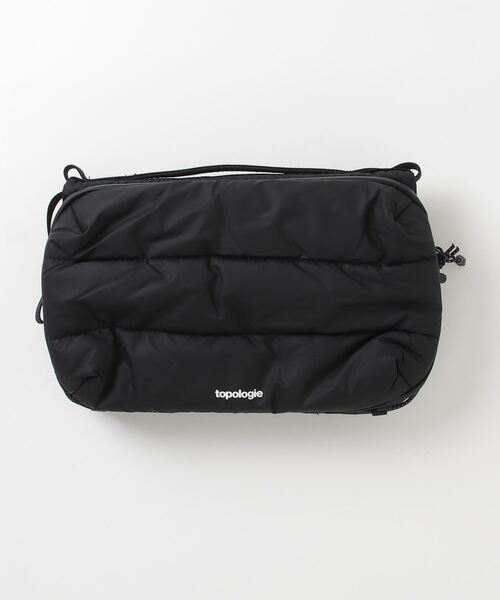 Topologie（トポロジー）の「Topologie/トポロジー   Bottle Sacoche Large Puffer ボトルサコッシュ【バッグ単体】（ショルダーバッグ・メンズ・ブラック/ベージュ・F）」の6枚目の写真