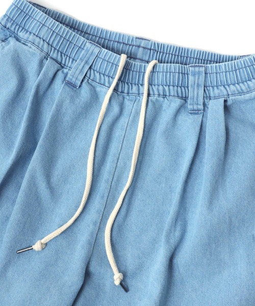 （What it isNt）ART BY MARKGONZALES（ワットイットイズント）の「(What it isNt） ART BY MARK GONZALES/(ワットイットイズント) アートバイマークゴンザレス DENIM SKATE PANTS/デニム タックワイド スケートパンツ/ルーズテーパードパンツ/イージーパンツ/レディース メンズ（デニムパンツ・メンズ・ブラック系その他/ライトブルー/ライトブラック/ブルー系その他/ネイビー・M/L/XL）」の17枚目の写真