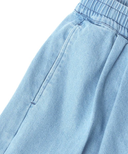 （What it isNt）ART BY MARKGONZALES（ワットイットイズント）の「(What it isNt） ART BY MARK GONZALES/(ワットイットイズント) アートバイマークゴンザレス DENIM SKATE PANTS/デニム タックワイド スケートパンツ/ルーズテーパードパンツ/イージーパンツ/レディース メンズ（デニムパンツ・メンズ・ブラック系その他/ライトブルー/ライトブラック/ブルー系その他/ネイビー・M/L/XL）」の18枚目の写真