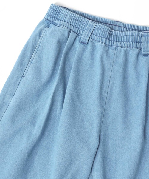 （What it isNt）ART BY MARKGONZALES（ワットイットイズント）の「(What it isNt） ART BY MARK GONZALES/(ワットイットイズント) アートバイマークゴンザレス DENIM SKATE PANTS/デニム タックワイド スケートパンツ/ルーズテーパードパンツ/イージーパンツ/レディース メンズ（デニムパンツ・メンズ・ブラック系その他/ライトブルー/ライトブラック/ブルー系その他/ネイビー・M/L/XL）」の19枚目の写真