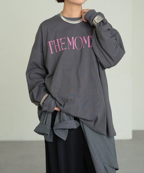 【セール】THE MOMENT オーバーロンT（Tシャツ/カットソー）｜Omekashi（オメカシ）