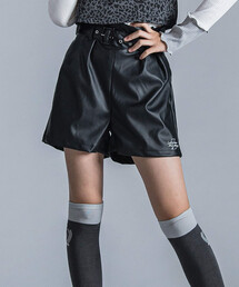 ZIDDY（ジディ）の「ベルト付きフェイクレザーショートパンツ(130~160cm)（その他パンツ・キッズ）」