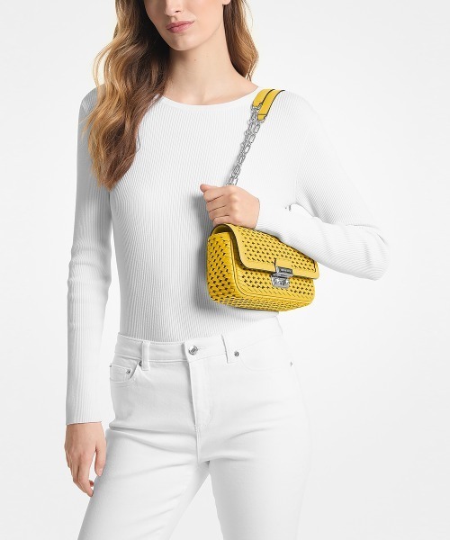 セール】TRIBECA ウーヴン レザー ショルダー スモール