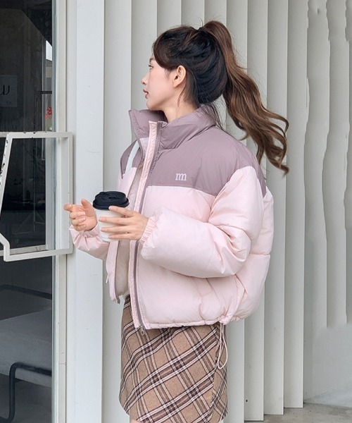 Ritzy（リッツィー）の「配色切り替えエコダウンジャケット（ダウンジャケット/コート・レディース・ブラック/ピンク/ベージュ・M/L）」の13枚目の写真