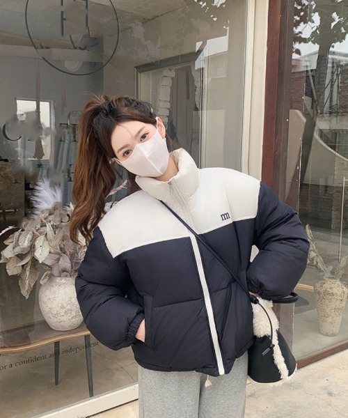 Ritzy（リッツィー）の「配色切り替えエコダウンジャケット（ダウンジャケット/コート・レディース・ブラック/ピンク/ベージュ・M/L）」の22枚目の写真