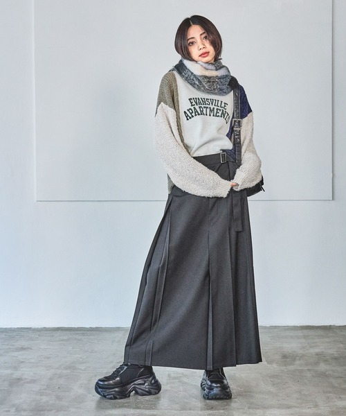 PAGEBOY（ページボーイ）の「ニットMIXロゴジャガードプルオーバー（ニット/セーター・レディース・ブルー系その他/オフホワイト/ブラック・FREE）」の16枚目の写真