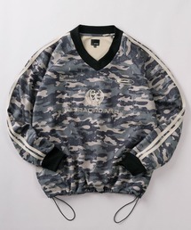 SlashDate（スラッシュデイト）の「【85】フェイクスウェード ポンチ メタリック刺繍 ゲームシャツ（スウェット・メンズ）」