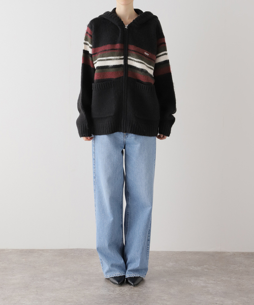 OBEY(オベイ)の「【OBEY / オベイ】 MYERS ZIP UP HOOD 151000093(ニット/セーター・レディース・ブラック/その他・SMALL)」の4枚目の写真
