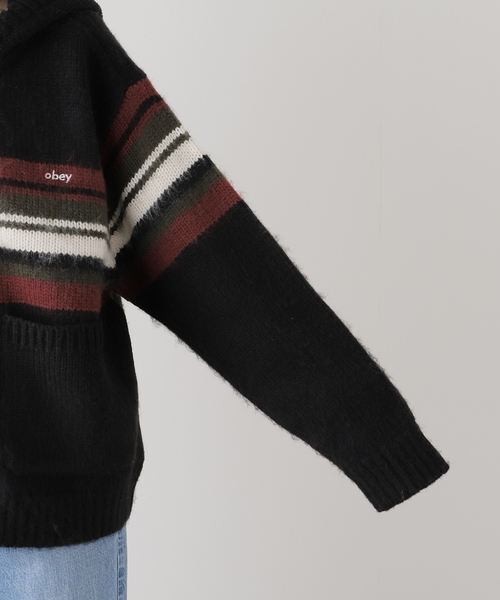 OBEY(オベイ)の「【OBEY / オベイ】 MYERS ZIP UP HOOD 151000093(ニット/セーター・レディース・ブラック/その他・SMALL)」の10枚目の写真
