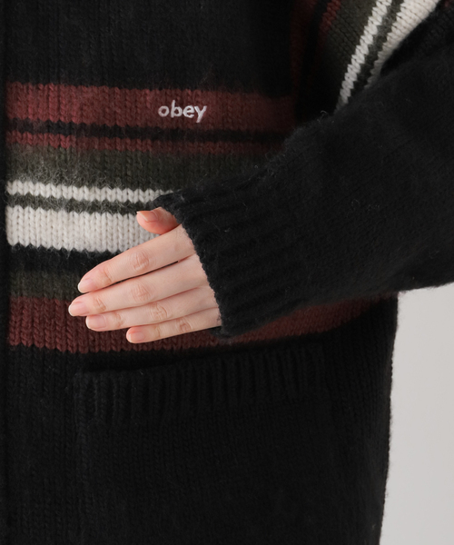 OBEY(オベイ)の「【OBEY / オベイ】 MYERS ZIP UP HOOD 151000093(ニット/セーター・レディース・ブラック/その他・SMALL)」の11枚目の写真