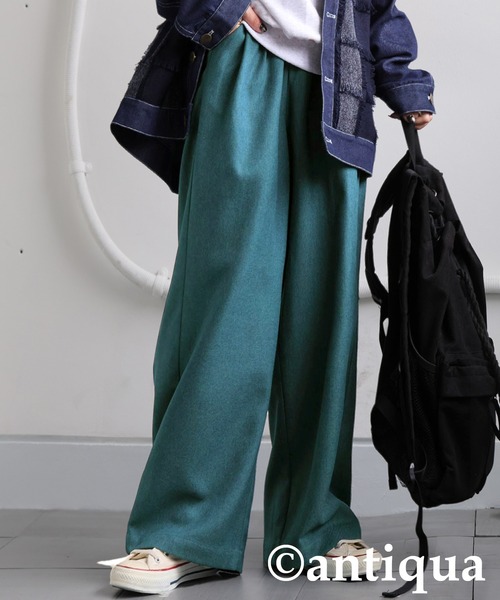 antiqua(アンティカ)の「タックパンツ(その他パンツ・レディース・ブラック/ブルー/グレー・LARGE/MEDIUM)」の3枚目の写真
