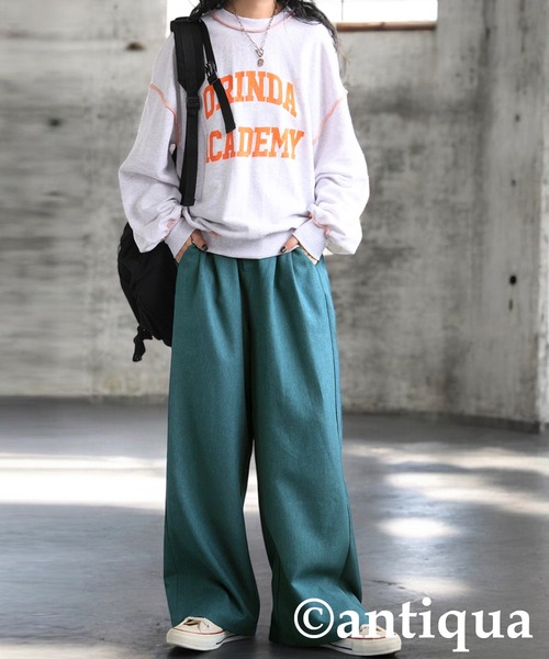 antiqua(アンティカ)の「タックパンツ(その他パンツ・レディース・ブラック/ブルー/グレー・LARGE/MEDIUM)」の14枚目の写真