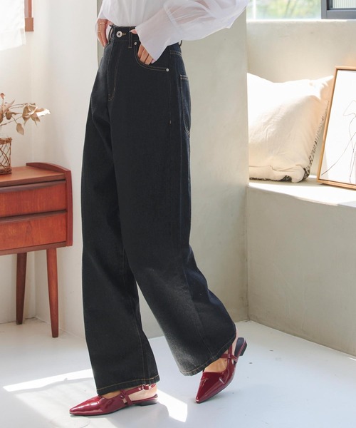 選べるサイズ カーブすぎないカーブデニム（デニムパンツ）｜KOBE