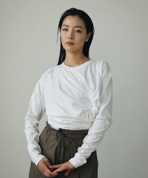 Drape Cut Long T-shirts