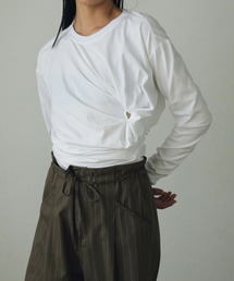 anuke アンヌーク Drape Cut Long T-shirts anuke（アンヌーク）の「Drape Cut Long T-shirts（Tシャツ