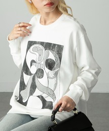 vieux by MAISON BREEZE | 【vieux by MAISON BREEZE】PICASSO アートプリントスウェット Woman With A Flower パブロ・ピカソ(スウェット)