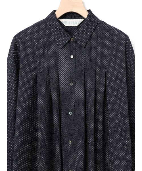 ブラウス シャツ MidiUmi ドットシャツ レディース MidiUmi｜dots shirt - MidiUmi(ミディウミ) | キナリノモール