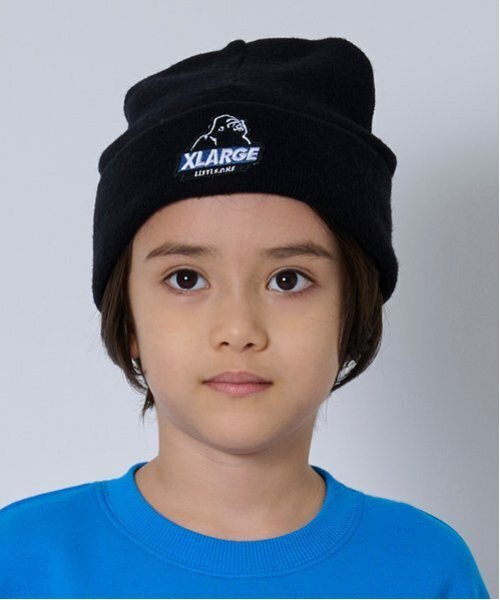 XLARGE KIDS(エクストララージキッズ)の「スランテッドOGゴリラニットキャップ(キャップ・キッズ・ブラック/パープル/グリーン/トップグレー・FREE)」の13枚目の写真