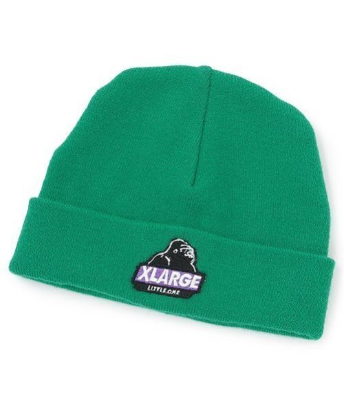 XLARGE KIDS(エクストララージキッズ)の「スランテッドOGゴリラニットキャップ(キャップ・キッズ・ブラック/パープル/グリーン/トップグレー・FREE)」の6枚目の写真