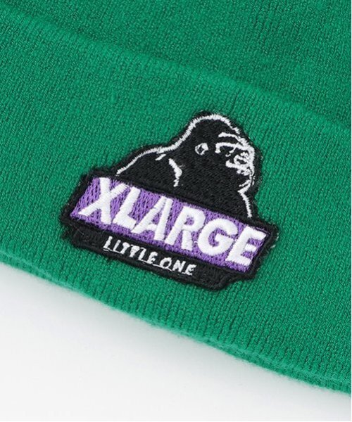 XLARGE KIDS(エクストララージキッズ)の「スランテッドOGゴリラニットキャップ(キャップ・キッズ・ブラック/パープル/グリーン/トップグレー・FREE)」の8枚目の写真