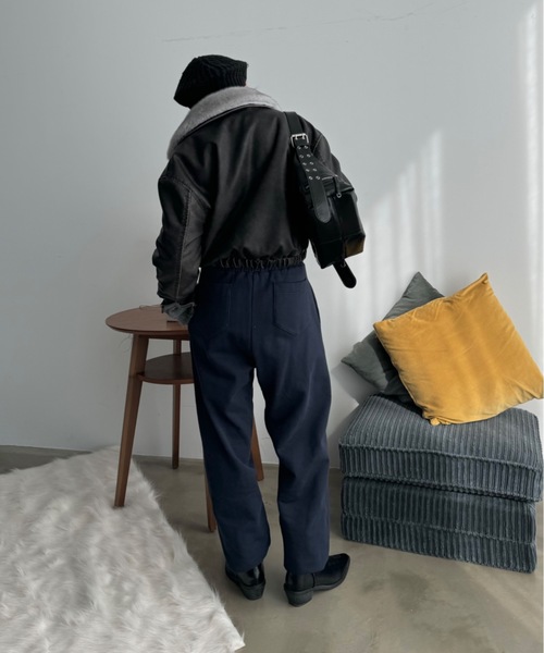 SHAGGIE（シャギー）の「【取り外し可能】フェイクファーカラーコート（ブルゾン・レディース・ブラック/キャメル・FREE）」の20枚目の写真