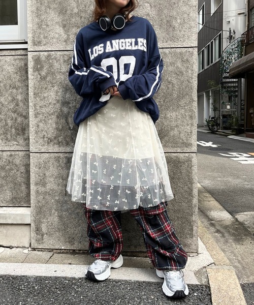 sevens（セブンズ）の「【sevens】PT チェックカーゴパンツ（カーゴパンツ・レディース・レッド/ダークブラウン/サックスブルー/ブラック・FREE）」の5枚目の写真