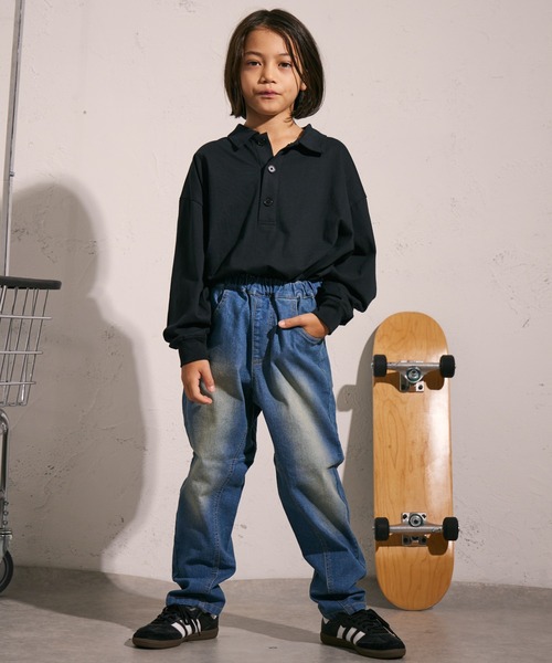 punkandyo デニム　つんさん OVER DYED WIDE DENIM PANTS /オーバーダイワイドデニムパンツ