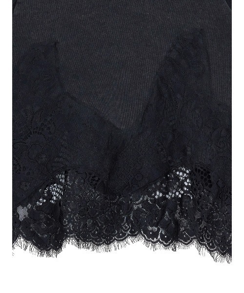 Ameri（アメリ）の「CHEMICAL OVERDYE LACE SWEAT TOP（スウェット・レディース・ブラック/ブルー/ベージュ・FREE）」の21枚目の写真